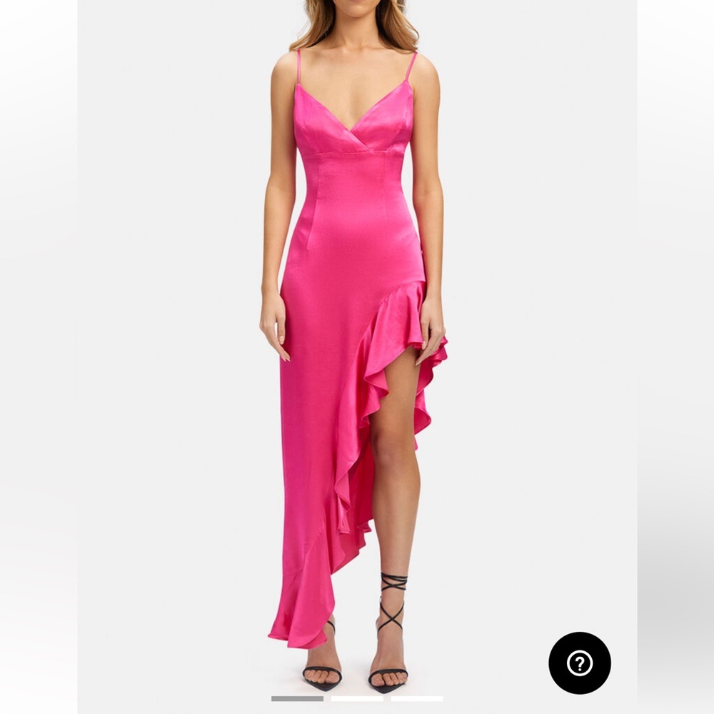 Pretty Garbage Pop Pink Midi Dress Size Small